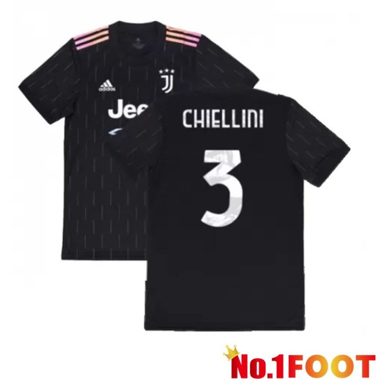 Juventus (CHIELLINI 3) Kids Away Jersey Black 2021/2022