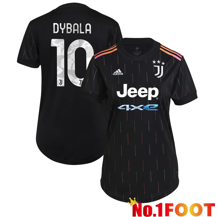 Juventus (DYBALA 10) Womens Away Jersey Black 2021/2022