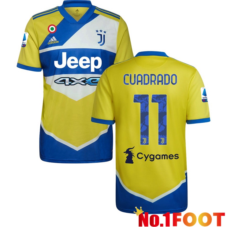 Juventus (CUADRADO 11) Third Jersey Yellow 2021/2022