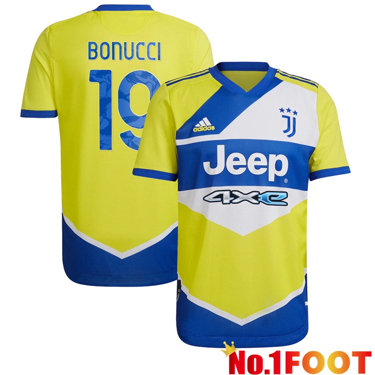 Juventus (Bonucci 19) Third Jersey Yellow 2021/2022