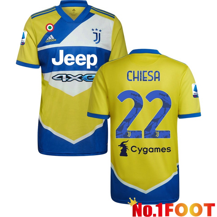 Juventus (CHIESA 22) Third Jersey Yellow 2021/2022