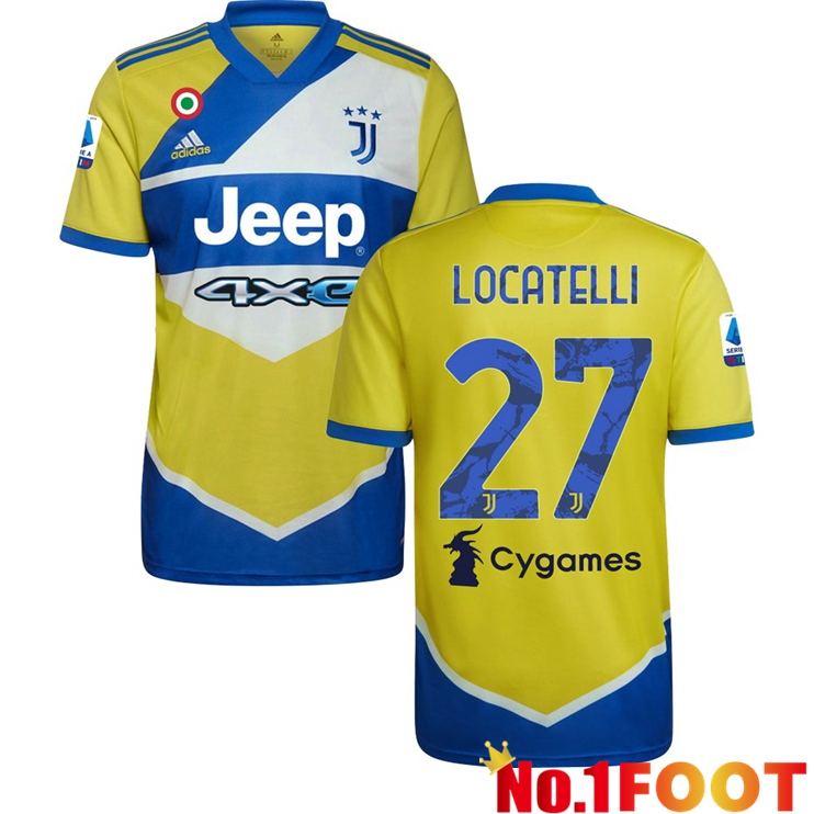 Juventus (LOCATELLI 27) Third Jersey Yellow 2021/2022