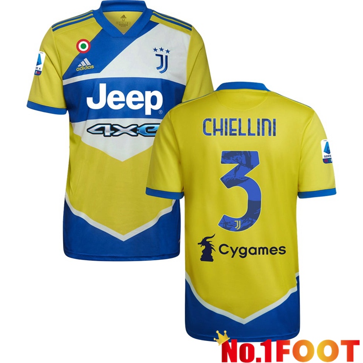 Juventus (CHIELLINI 3) Third Jersey Yellow 2021/2022