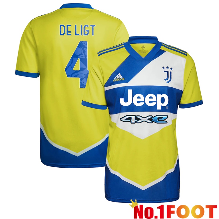 Juventus (De Ligt 4) Third Jersey Yellow 2021/2022