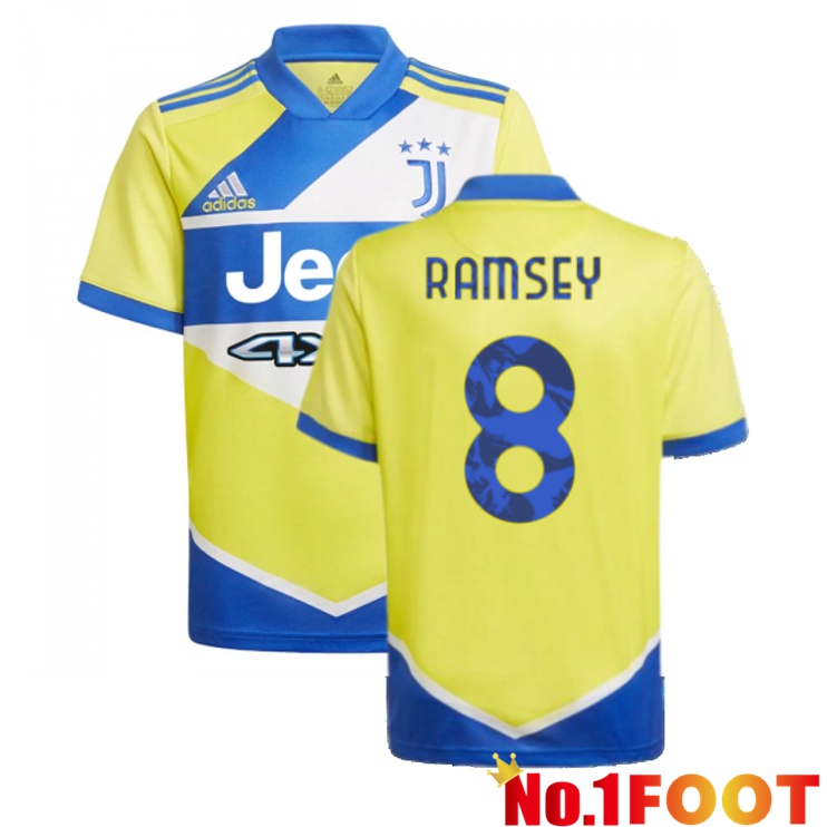 Juventus (Ramsey 8) Third Jersey Yellow 2021/2022 - Click Image to Close