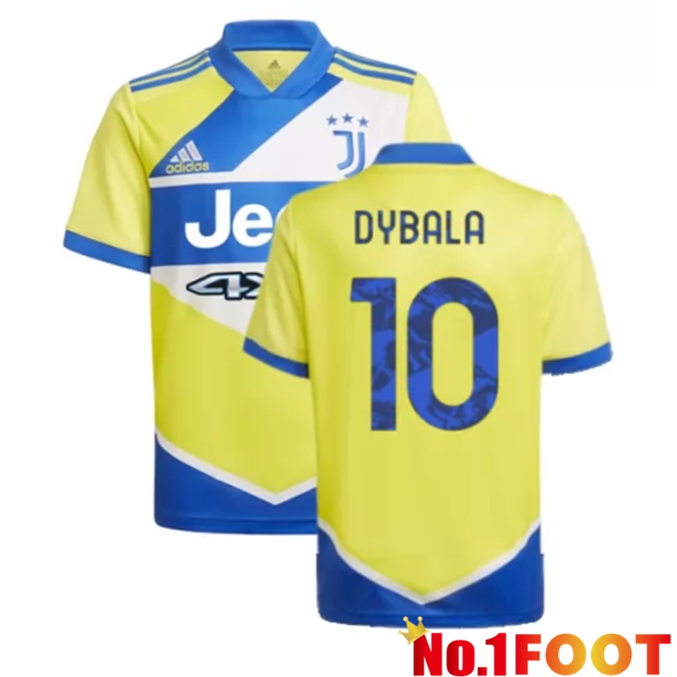 Juventus (DYBALA 10) Kids Third Jersey Yellow 2021/2022