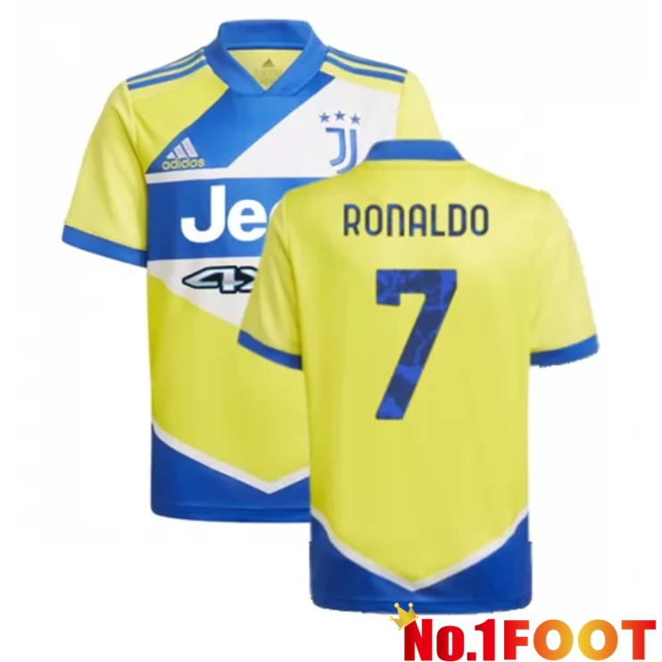 Juventus (RONALDO 7) Kids Third Jersey Yellow 2021/2022