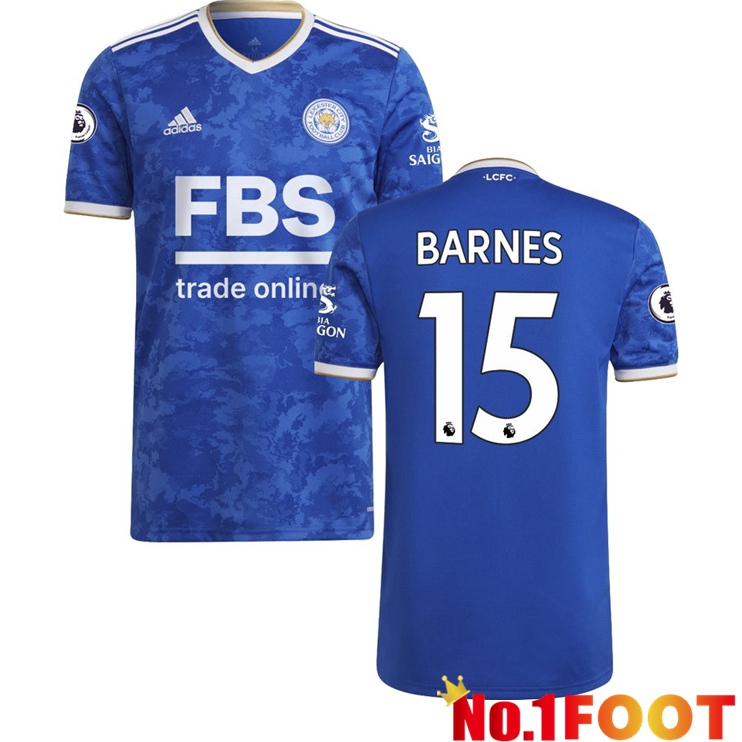 Leicester City (BARNES 15) Home Jersey Blue 2021/2022