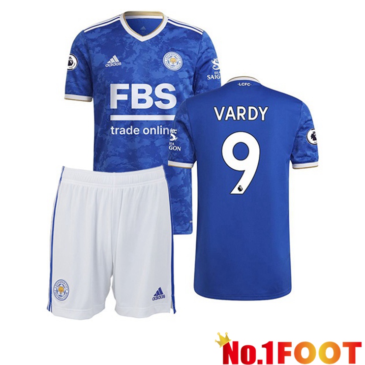 Leicester City (VARDY 9) Kids Home Jersey Blue 2021/22