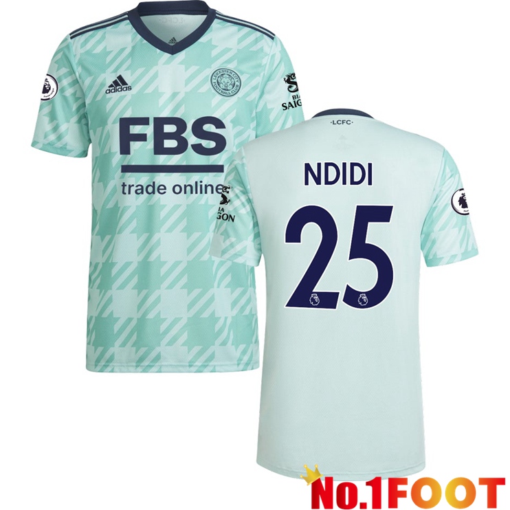 Leicester City (NDIDI 25) Away Jersey Light Green 2021/2022