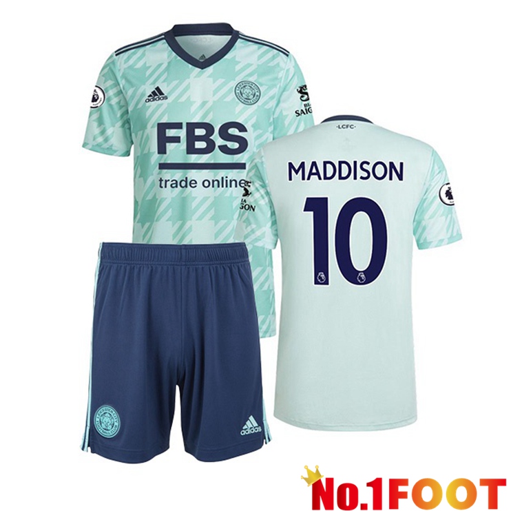 Leicester City (MADDISON 10) Kids Away Jersey Green 2021/22