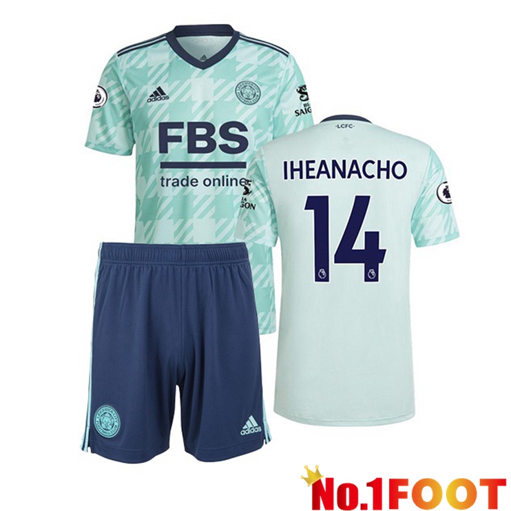 Leicester City (IHEANACHO 14) Kids Away Jersey Green 2021/22