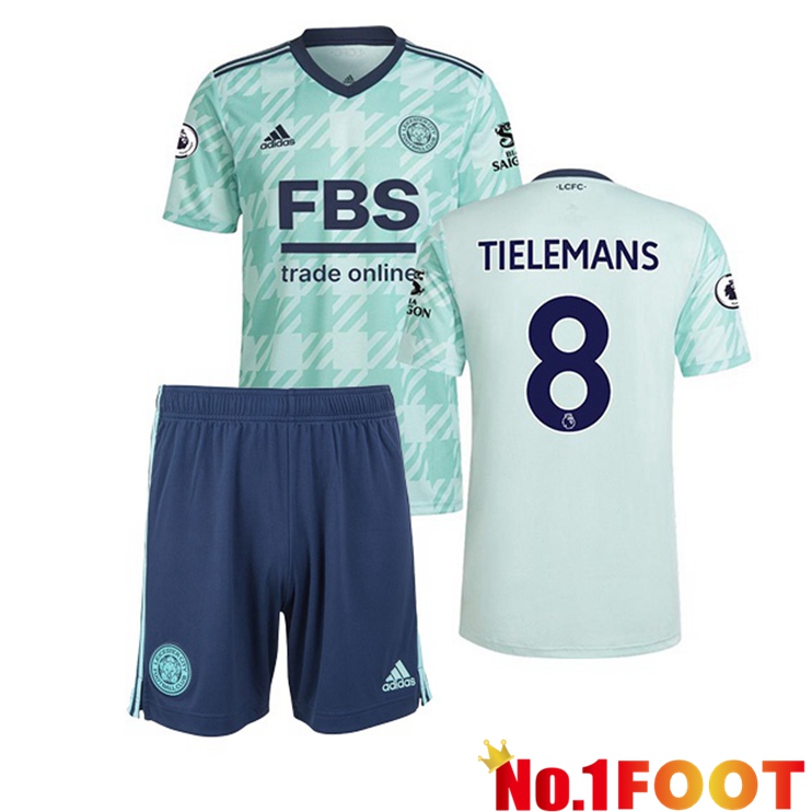 Leicester City (TIELEMANS 8) Kids Away Jersey Green 2021/22