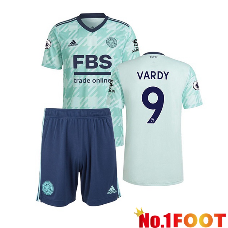 Leicester City (VARDY 9) Kids Away Jersey Green 2021/22