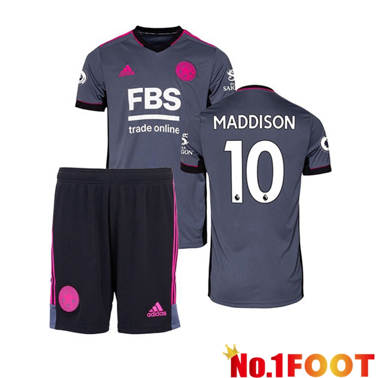 Leicester City (MADDISON 10) Kids Third Jersey Grey 2021/22