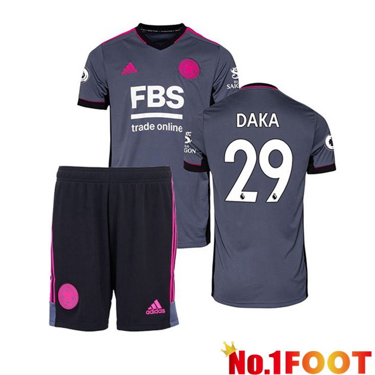 Leicester City (DAKA 29) Kids Third Jersey Grey 2021/22