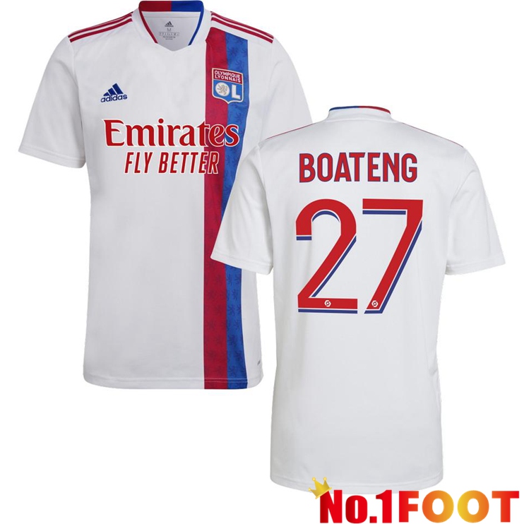 Olympique Lyon (BOATENG 27) Home Jersey White 2021/2022