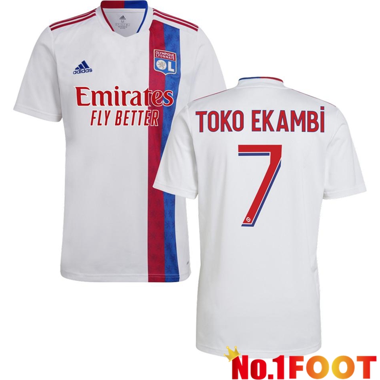 Olympique Lyon (TOKO EKAMBI 7) Home Jersey White 2021/2022