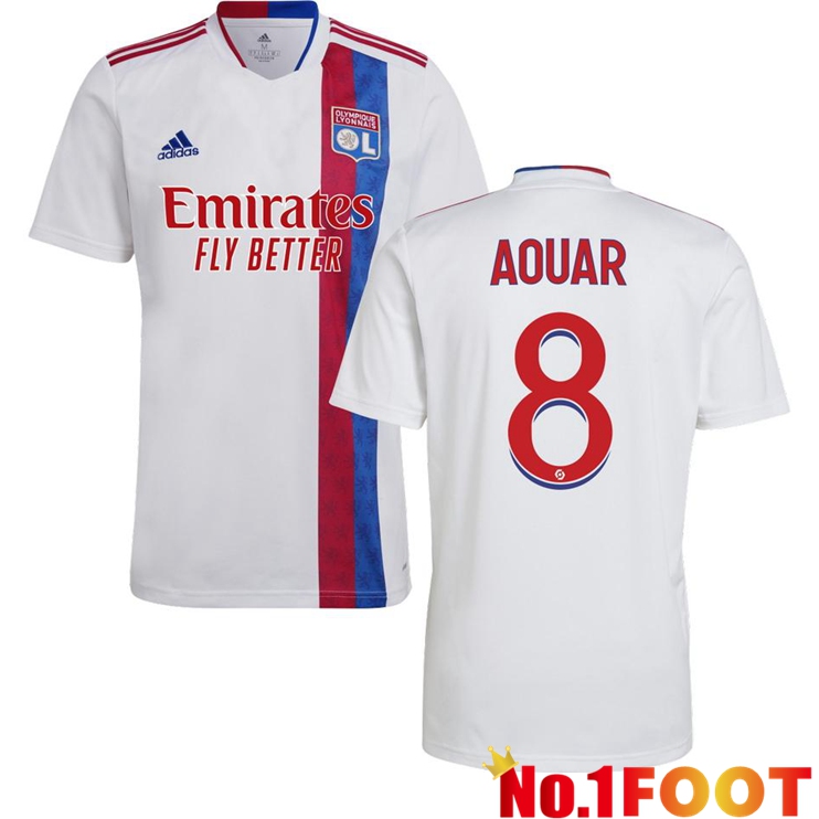 Olympique Lyon (AOUAR 8) Home Jersey White 2021/2022