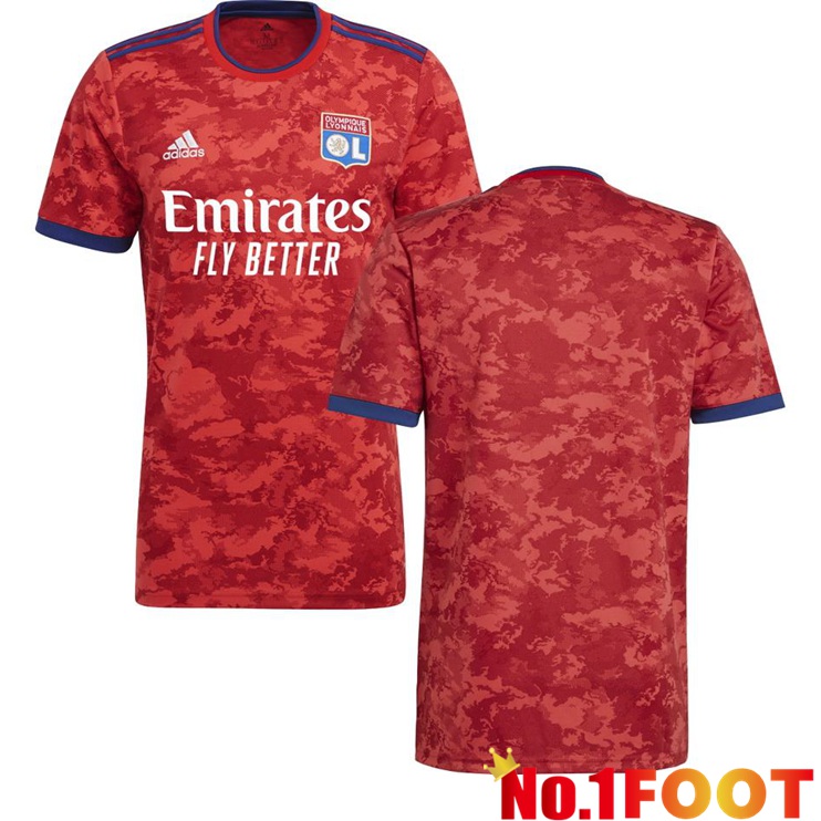 Olympique Lyon Away Jersey Red 2021/2022