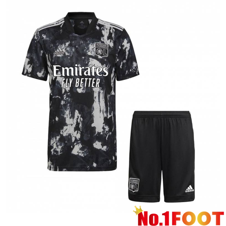 Olympique Lyon Kids Third Jersey Black 2021/2022