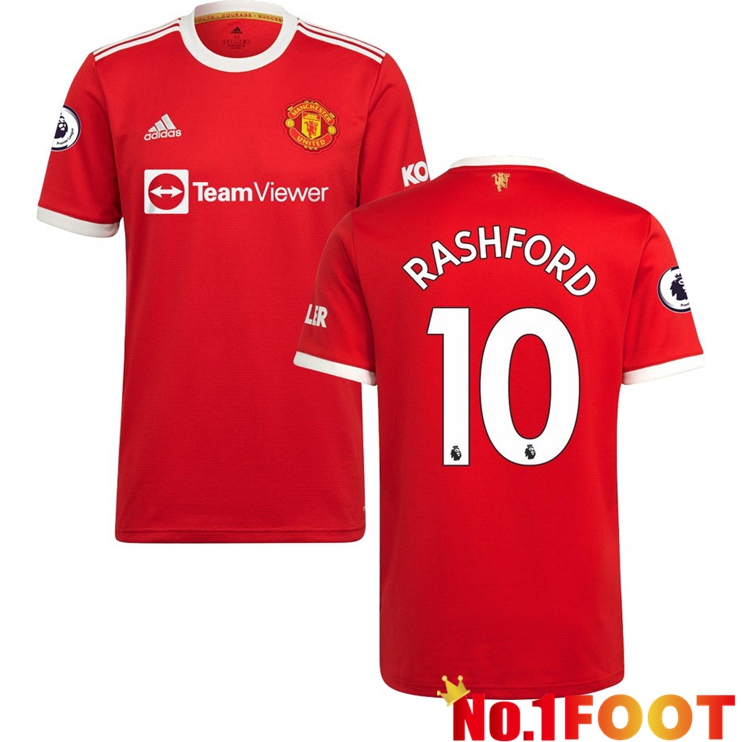 Manchester United (RASHFORD 10) Home Jersey Red 2021/2022 - Click Image to Close