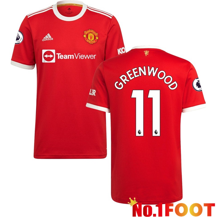 Manchester United (GREENWOOD 11) Home Jersey Red 2021/2022