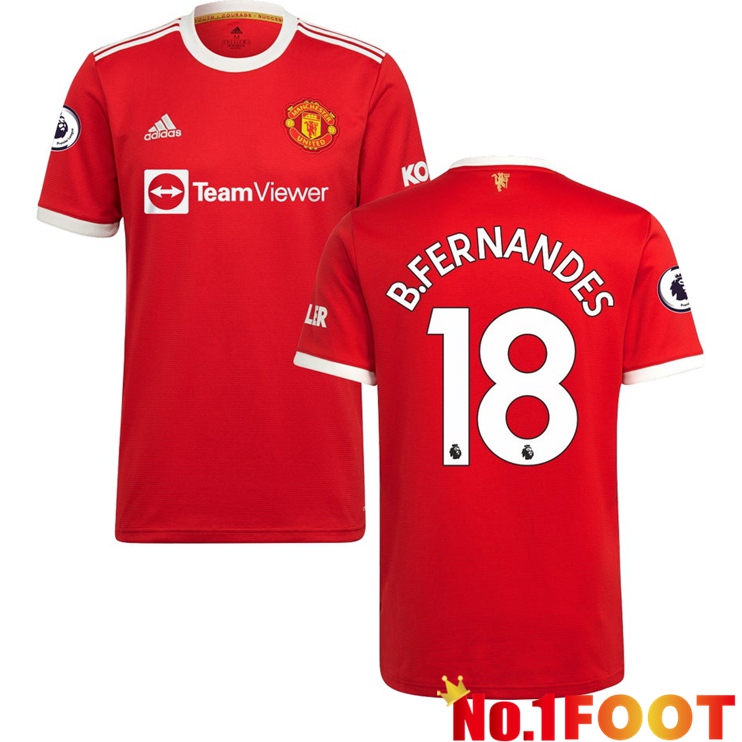 Manchester United (B.FERNANDES 18) Home Jersey Red 2021/2022