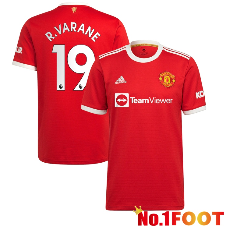 Manchester United (R.Varane 19) Home Jersey Red 2021/2022 - Click Image to Close