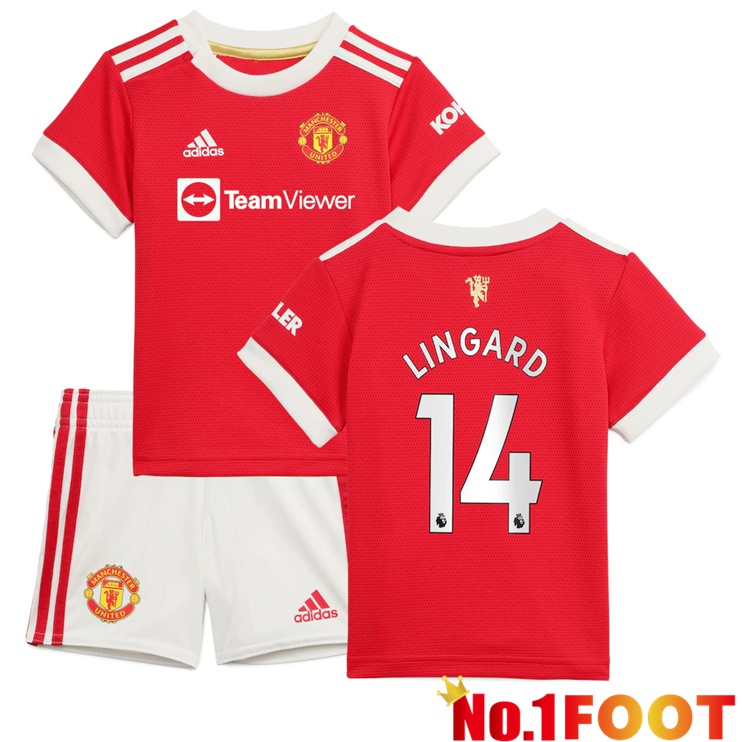 Manchester United (Lingard 14) Kids Home Jersey Red 2021/2022