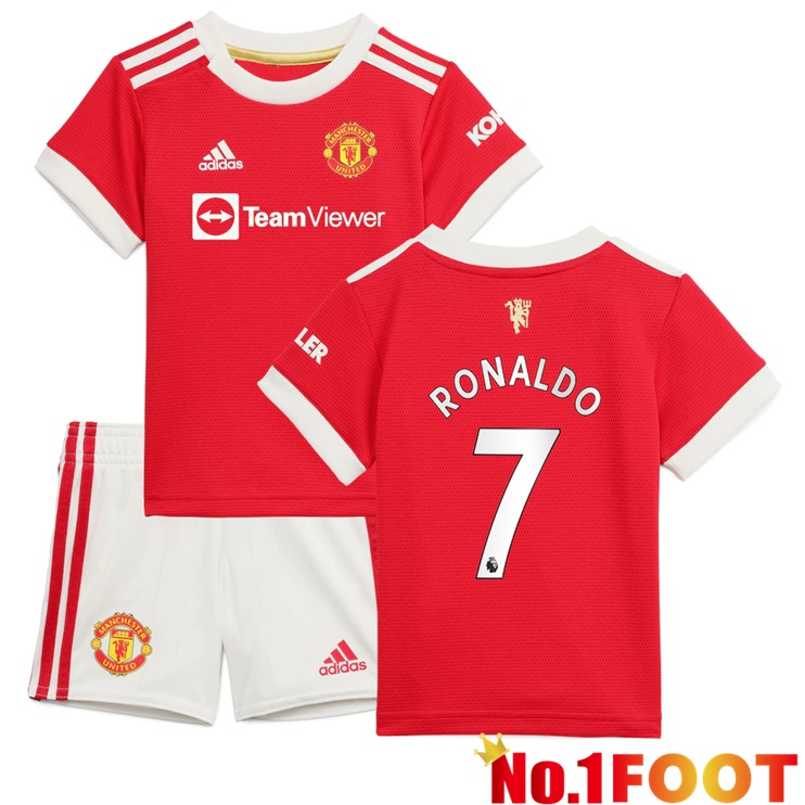 Manchester United (RONALDO 7) Kids Home Jersey Red 2021/2022