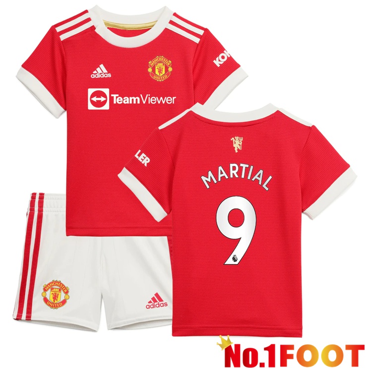 Manchester United (MARTIAL 9) Kids Home Jersey Red 2021/2022