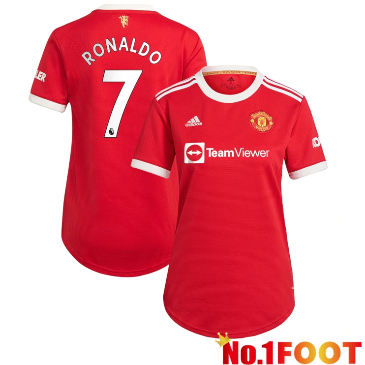 Manchester United (RONALDO 7) Womens Home Jersey Red 2021/2022