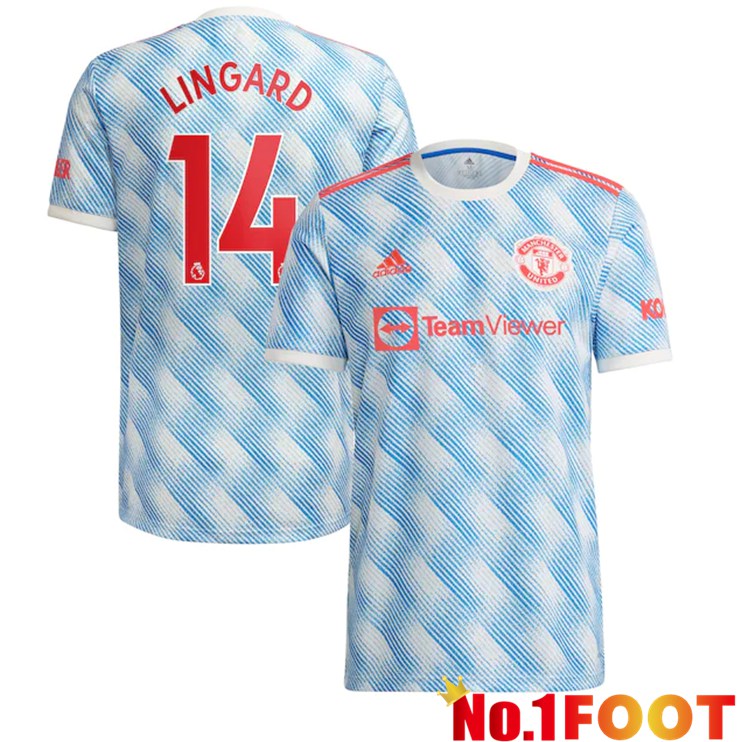 Manchester United (Lingard 14) Away Jersey Blue/White 2021/2022