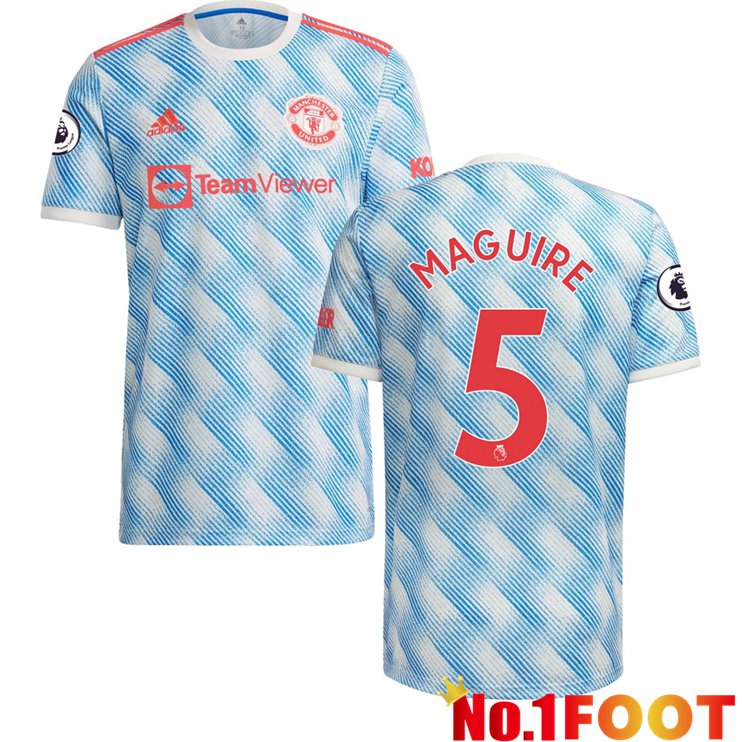 Manchester United (MAGUIRE 5) Away Jersey Blue/White 2021/2022