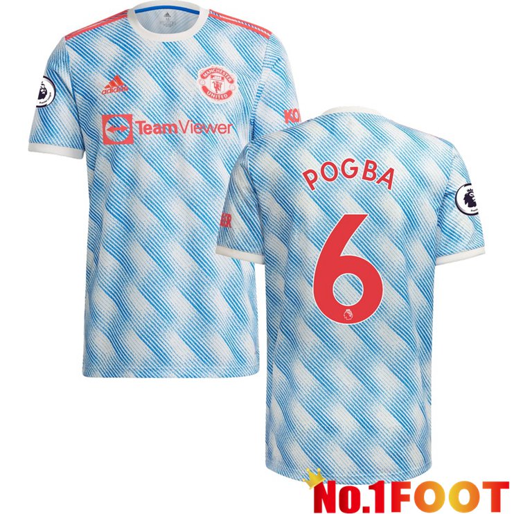 Manchester United (POGBA 6) Away Jersey Blue/White 2021/2022