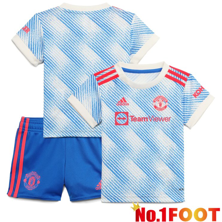 Manchester United Kids Away Jersey Blue/White 2021/2022