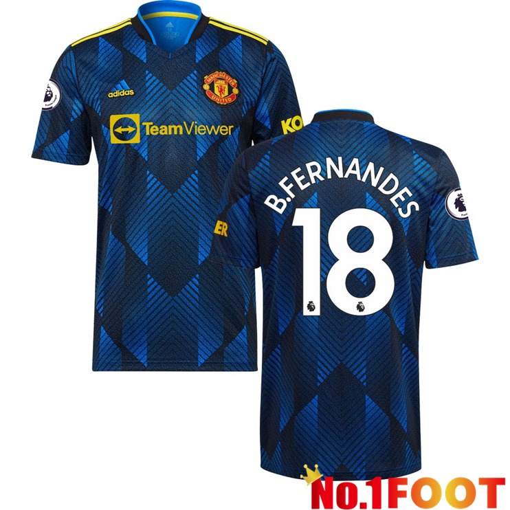 Manchester United (B.FERNANDES 18) Third Jersey Dark Blue 2021/2022