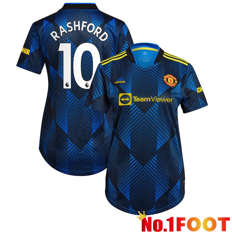 Manchester United (RASHFORD 10) Womens Third Jersey Dark Blue 2021/2022