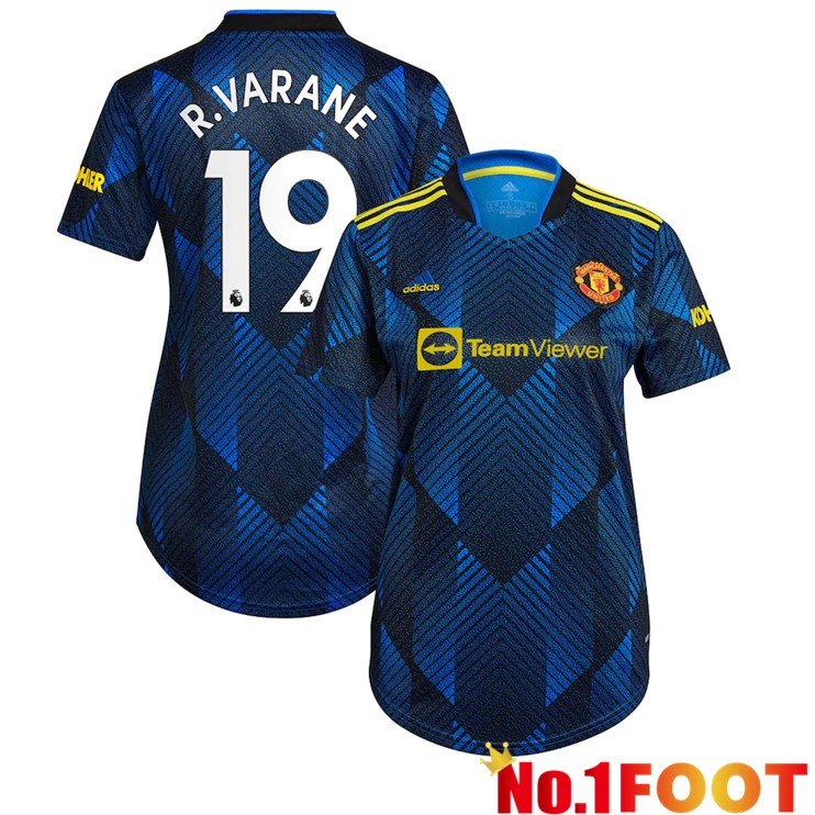 Manchester United (R.Varane 19) Womens Third Jersey Dark Blue 2021/2022