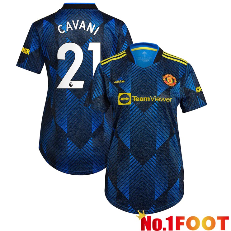 Manchester United (CAVANI 21) Womens Third Jersey Dark Blue 2021/2022