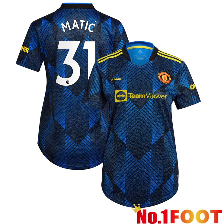 Manchester United (Matić 31) Womens Third Jersey Dark Blue 2021/2022