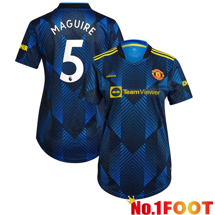 Manchester United (MAGUIRE 5) Womens Third Jersey Dark Blue 2021/2022