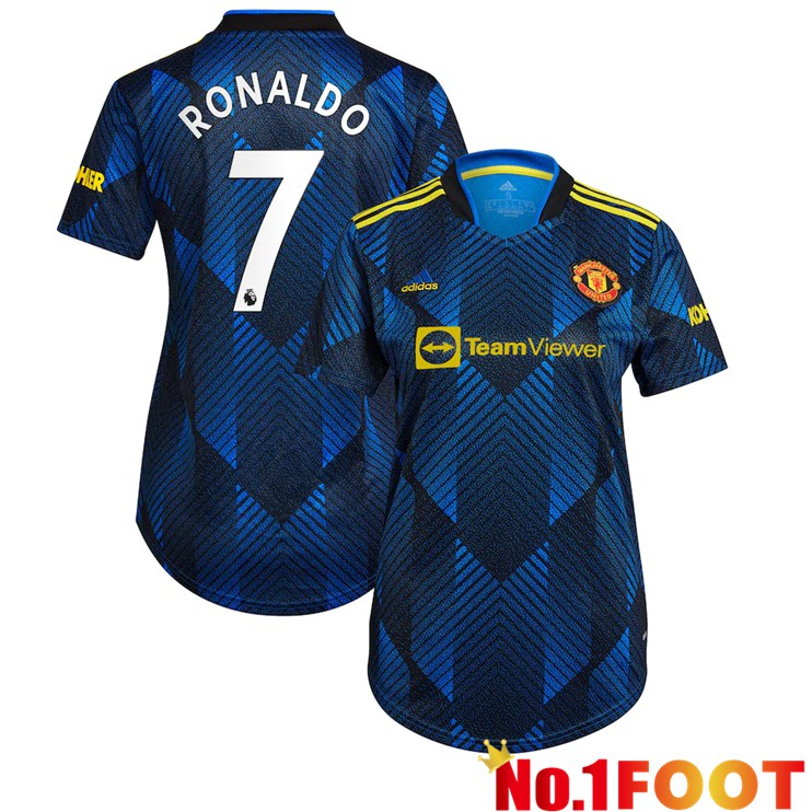 Manchester United (RONALDO 7) Womens Third Jersey Dark Blue 2021/2022