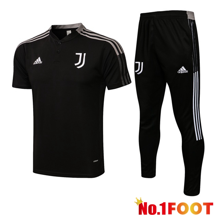 Juventus Polo Shirt + Pants Black 2021/2022 - Click Image to Close