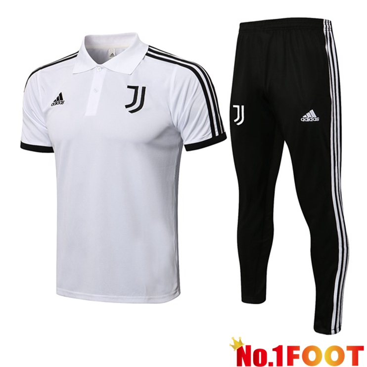 Juventus Polo Shirt + Pants White 2021/2022 - Click Image to Close