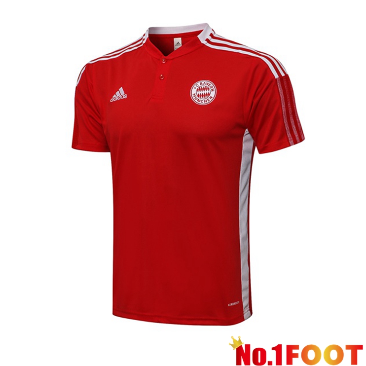 Bayern Munich Polo Shirt Red 2021/2022