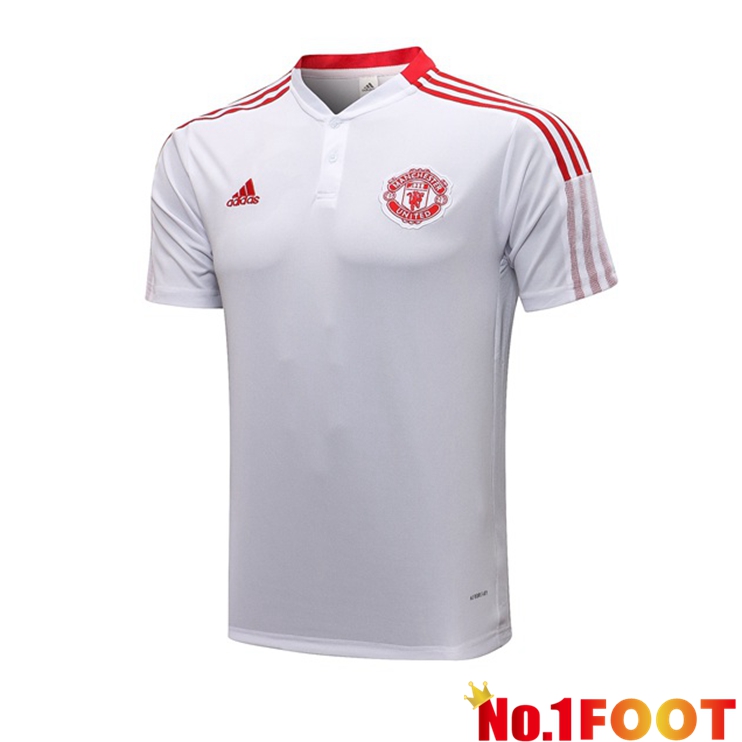 Manchester United Polo Shirt White 2021/2022