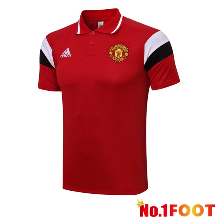 Manchester United Polo Shirt Red 2021/2022