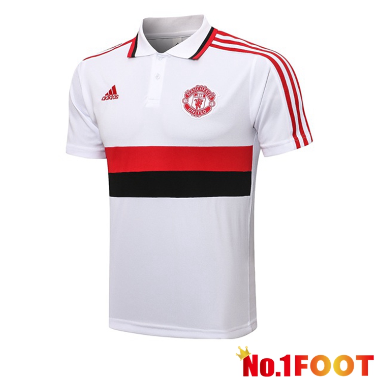 Manchester United Polo Shirt White 2021/2022